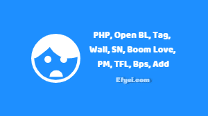 Apa itu PHP, Open BL, Tag, Wall, SN, Boom Love, PM, TFL, Bps, Add? Ini Artinya