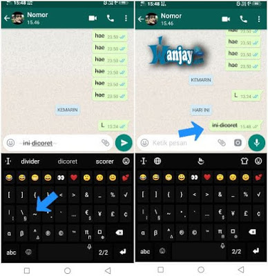 cara mengubah tulisan whatsapp