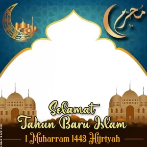 Koleksi Twibbon Tahun Baru Islam 1443 Hijriah