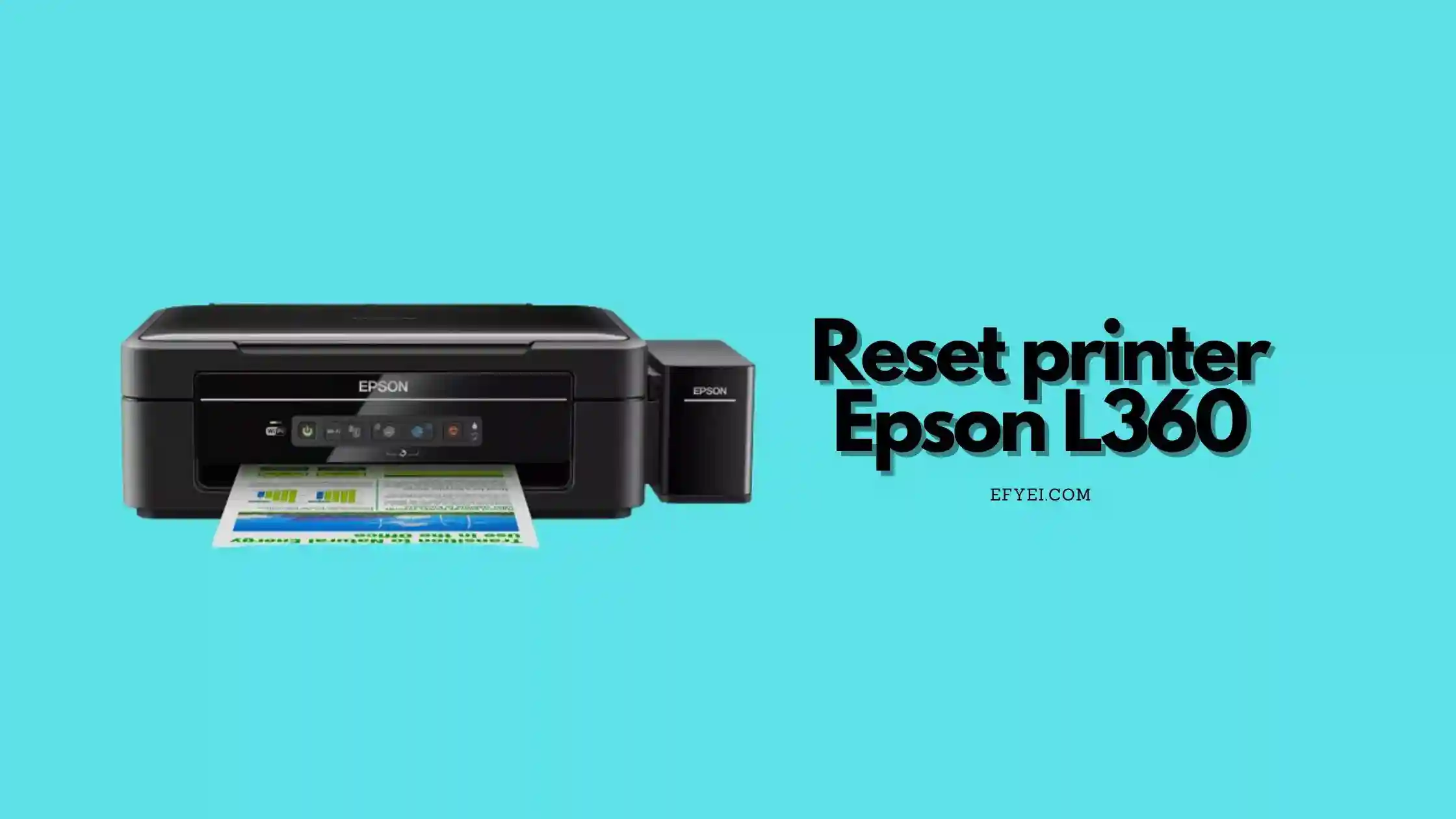 Reset printer Epson L360
