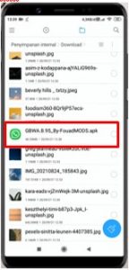 Buka Whatsapp GB yang telah diunduh