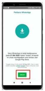 Klik tombol unduh aplikasi Whatsapp GB