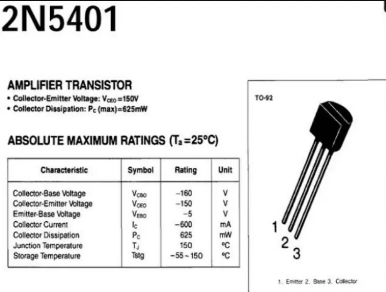 Mengenal Transistor 2N5401 